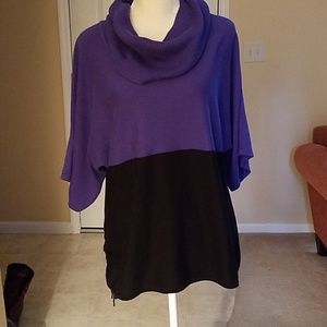Purple and black sweater